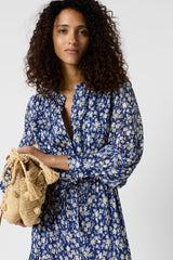 RUVIA FITTED FLOWERS MAXI DRESS