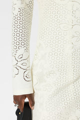RIYANE ECRU LONG LACE DRESS