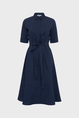 RANA INK LONG COTTON SHIRT DRESS