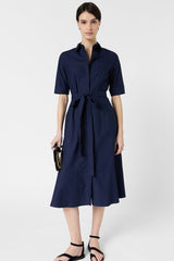 RANA INK LONG COTTON SHIRT DRESS