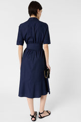 RANA INK LONG COTTON SHIRT DRESS