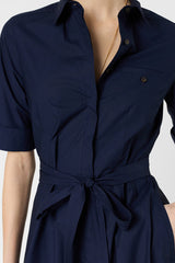 RANA INK LONG COTTON SHIRT DRESS