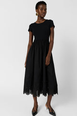 RYNAH BI MATERIAL MAXI DRESS