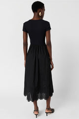 RYNAH BI MATERIAL MAXI DRESS
