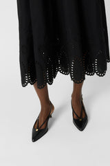 RYNAH BI MATERIAL MAXI DRESS