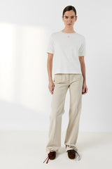 MAVIE COTTON GOLD LUREX T SHIRT