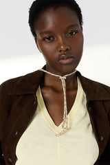 MARISA YELLOW COTTON V SHIRT