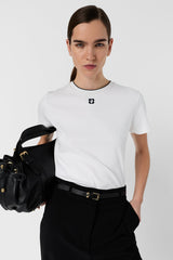 MAIANE MONOGRAM COTTON T-SHIRT