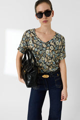MALINAE FLORAL V T SHIRT