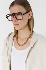 MILENE NATURAL OVERSIZED SHORT SLEEVED HOODIE