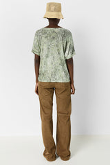 MARIEL OVERSIZED PYTHON PRINT T SHIRT
