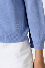 LORYS BLUESKY LINEN BLEND CARDIGAN