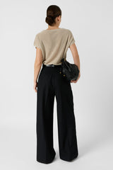 LIXIA NATURAL IRIDESCENT KNIT ROUND NECK SWEATER