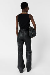LUCINA BLACK MICROFIBER TOP