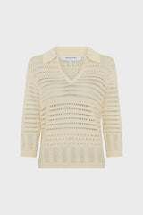 LAYLA CROCHET POLO SHIRT
