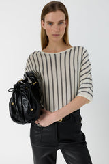 LYSIA THIN STRIPED SWEATER