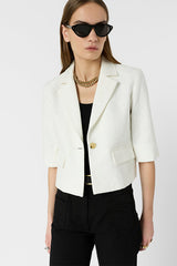 TRACY SHORT JACQUARD SUIT JACKET