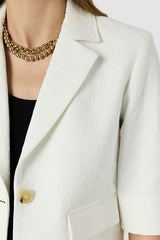 TRACY SHORT JACQUARD SUIT JACKET