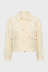 TILDA YELLOW SHORT SHIRT COLLAR JACKET