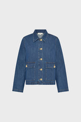 TAINA RAW DENIM STRAIGHT JACKET