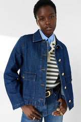 TAINA RAW DENIM STRAIGHT JACKET