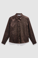 LOYCE GOLDEN SATIN SHIRT