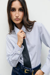 LYLA STRIPED POPLIN SHIRT