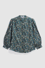 LONI SATIN FLORAL SHIRT