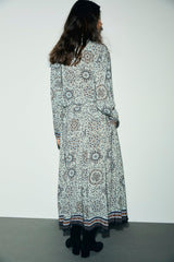 LIZ FLUID HANDKERCHIEF PRINT SHIRT