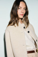 ALAY WOOL ALPACA SHORT COAT