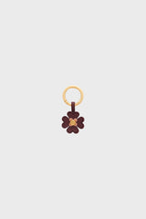 TREFLE RED LEATHER CHARM