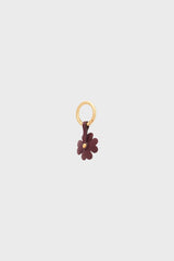 TREFLE RED LEATHER CHARM