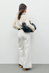 BIANCA WHITE STRAIGHT WIDE RAW DENIM JEANS