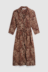 CYRA FITTED PRINTED SHIRT DRESS