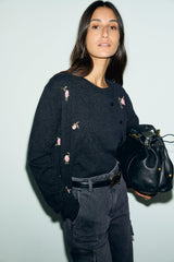 RAYMONDE FLORAL WOOL CARDIGAN
