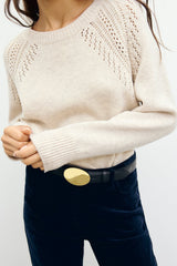RISA OPENWORK WOOL SWEATER