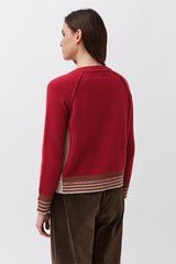WHITE CREW-NECK SWEATER