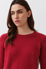 WHITE CREW-NECK SWEATER