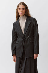 TAILORED COLLAR LONG BLAZER