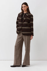 TAILORED COLLAR STRAIGHT JACKET