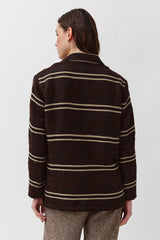 TAILORED COLLAR STRAIGHT JACKET