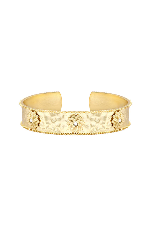 SEQUOIA HAMMERED RHINESTONES BANGLE