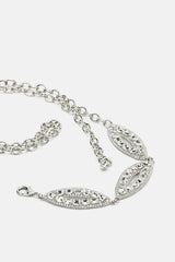 DOCLEA SILVER JEWELLED BELT