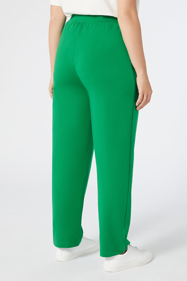 DRAVA GREEN COTTON FLEECE TROUSERS