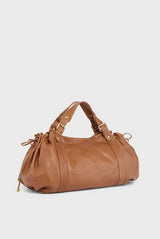 24H GOAT LEATHER CAMEL HANDBAG