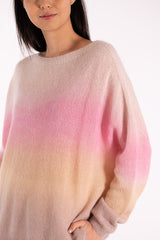 FAME PINK TIE DYE SWEATER