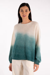 FAME GREEN TIE DYE SWEATER