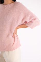 FREYA BABY PINK CREWNECK SWEATER