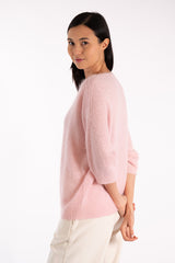 FREYA BABY PINK CREWNECK SWEATER