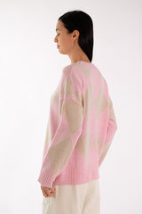 ELODIE DIAMONDS PINK SWEATER